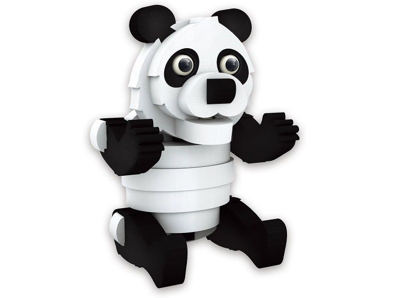 3d kirakó habszivacs panda