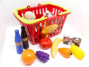 Játék bevásárló kosár élelmiszerekkel - Playgo