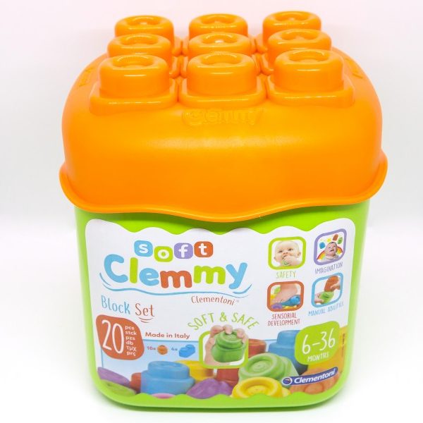 Clemmy Baby puha építőkocka - 20 db - Clementoni