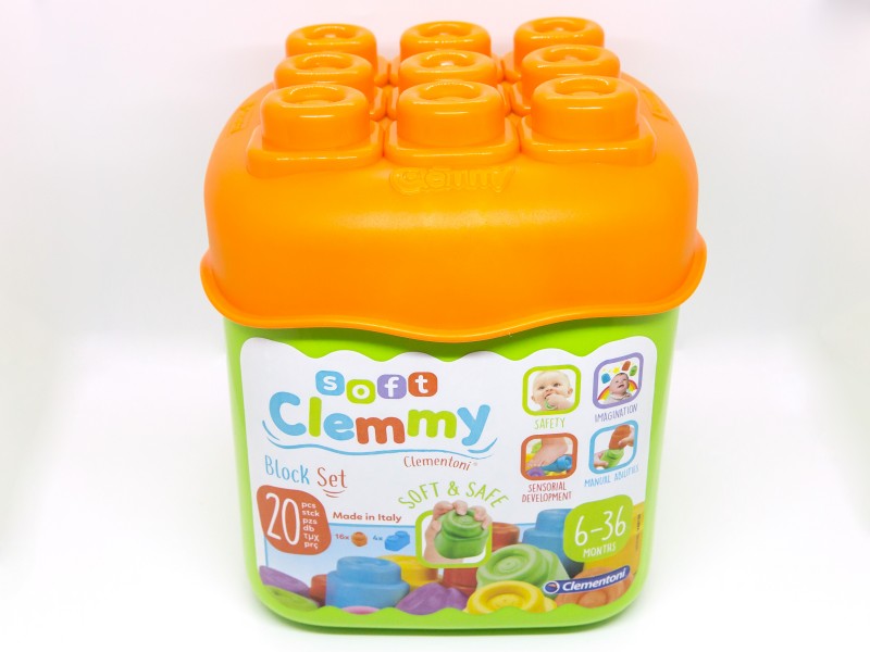 Clemmy Baby puha építőkocka - 20 db - Clementoni