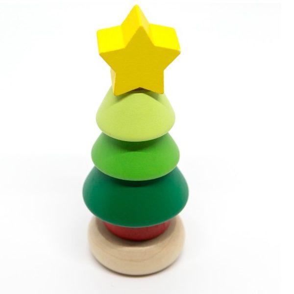 Karácsonyi mini gyűrűpiramis - Fakopáncs