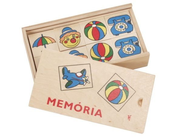 Fa memória játék - retro hangulatú képekkel - Fakopáncs