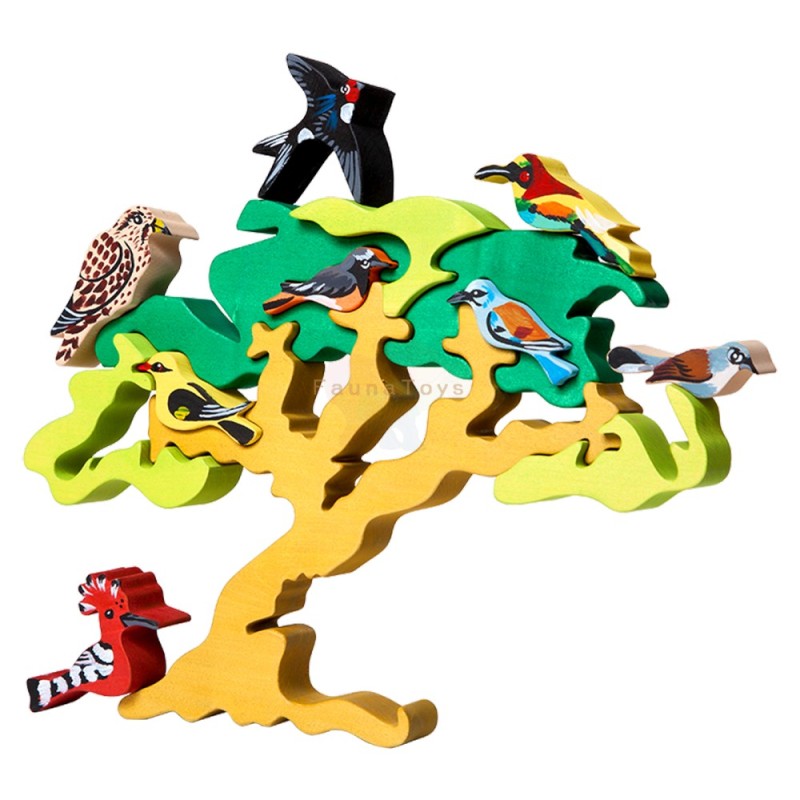 Madarasfa költöző madarakkal - 3D puzzle - Fauna