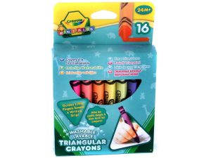 Háromszög alakú tömzsi zsírkréta - 16 darabos - Crayola