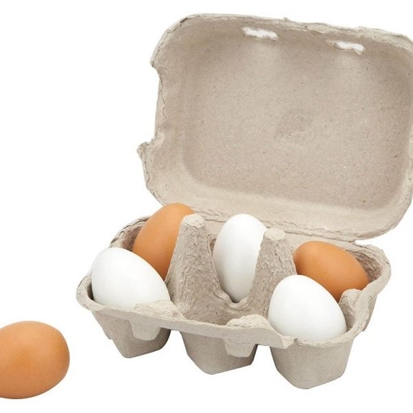 Fa tojás tartóban - 6 darabos - Viga Toys