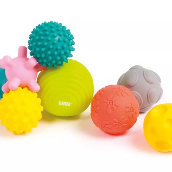 Tapintásfejlesztő labdák - 8 db - Ludi