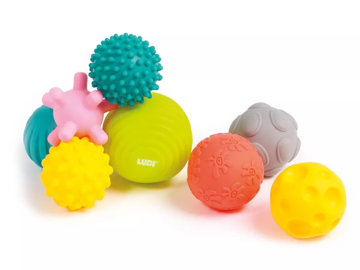 Tapintásfejlesztő labdák - 8 db - Ludi