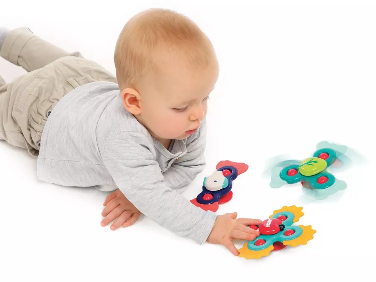 Tapadókorongos baba fidget spinner - 3 db - Ludi